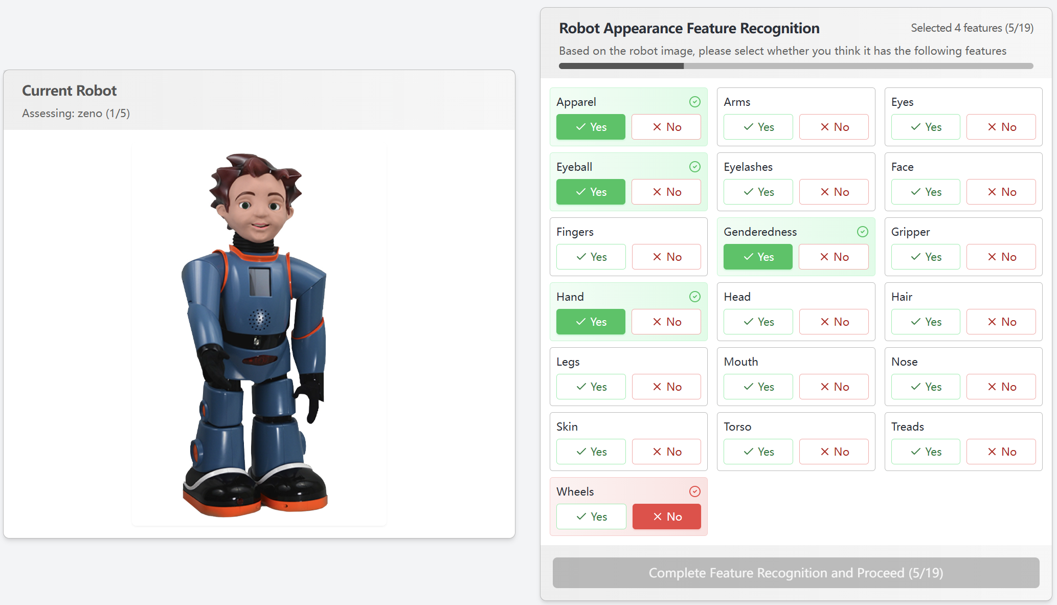 Robot Appearance Research